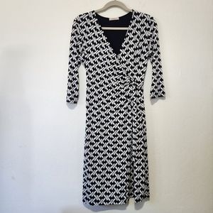 Houndstooth Black & White Dress